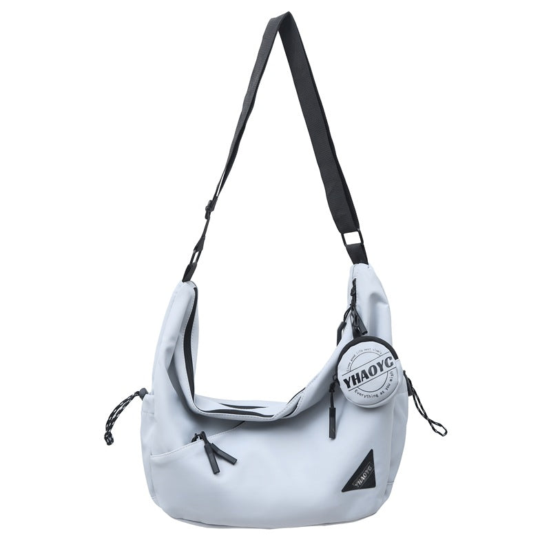 Stylish Shoulder Bag With Multiple Zip Compartments Bowlift
