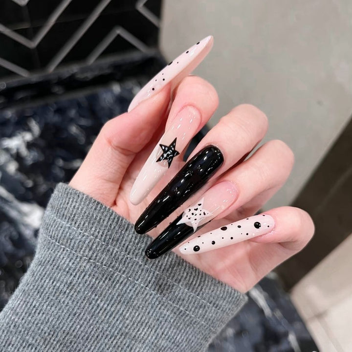 Artistic Long Stiletto Nail Enhancements Bowlift