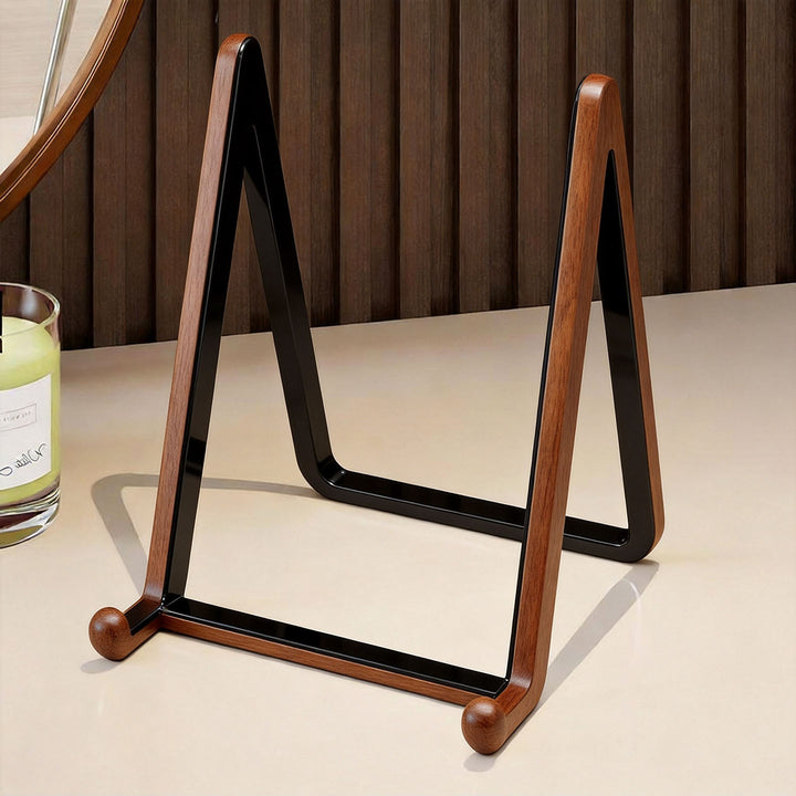 Adjustable Stainless Steel A-Frame Display Stand for Plates Tablets and Books