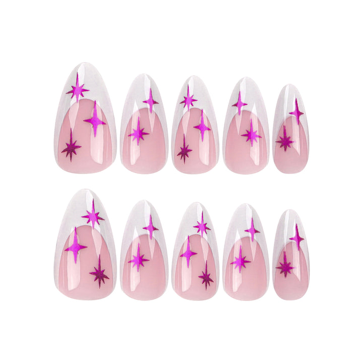 Artful stiletto nails with modern design and glitter details Bowlift