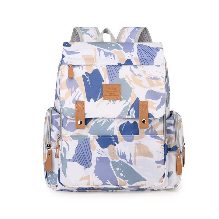 Versatile Floral Print Backpack Bowlift