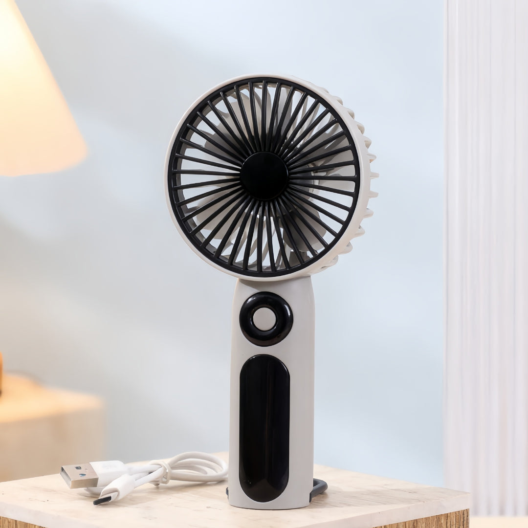 Women's Portable Hand Fan with USB Connection Bowlift
