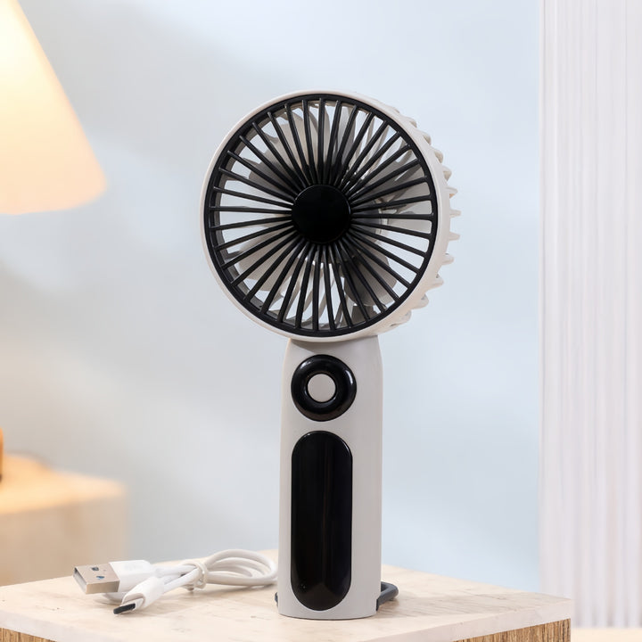 Women's Portable Hand Fan with USB Connection Bowlift