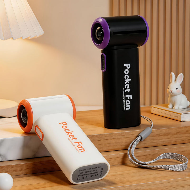 Women's Portable Mini Fan with LCD Display Bowlift