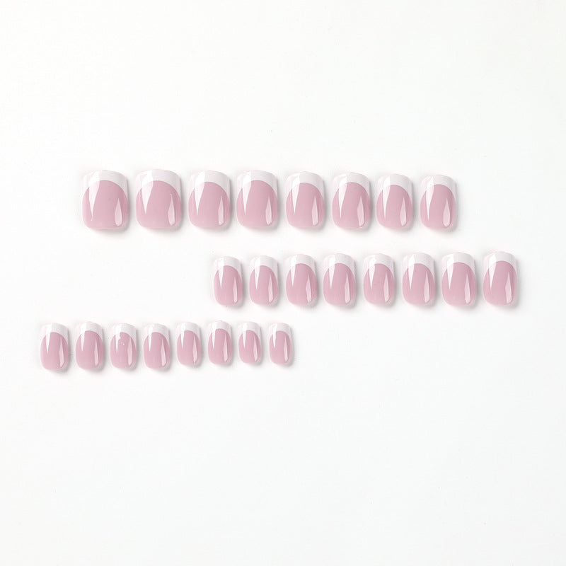 Elegant Nail Art with Shiny French Tip Capping Bowlift
