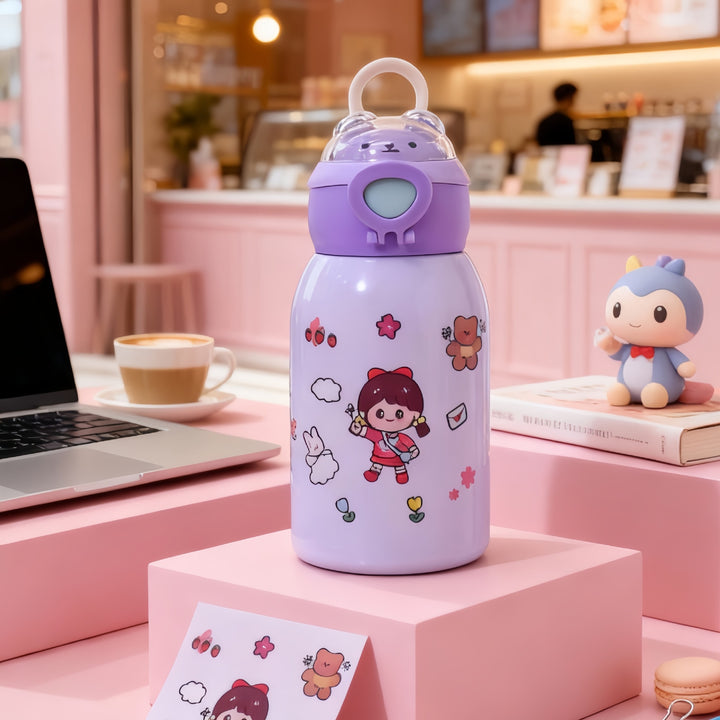 Women's water bottle with unique astronaut design Bowlift