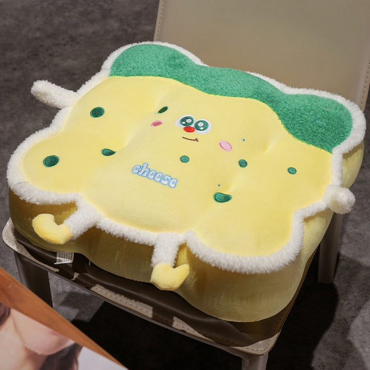 3D Plush Seat Cushion with Sandwich Design Bowlift