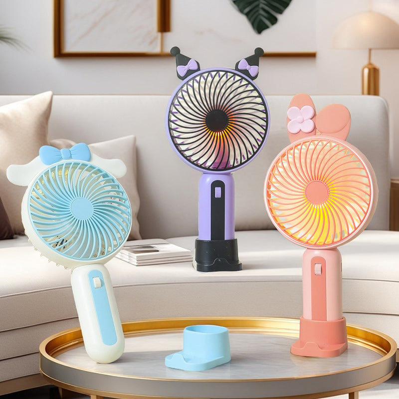 Portable Mini Hand Fan with Playful Design Bowlift
