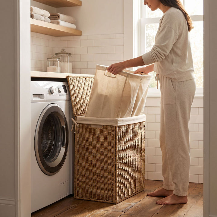 Woven Laundry Basket Bowlift