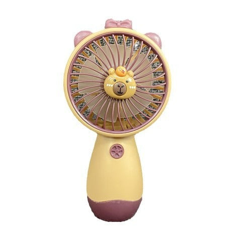 Unisex Portable Mini Hand Fan with Ergonomic Grip and USB Charging Function Bowlift