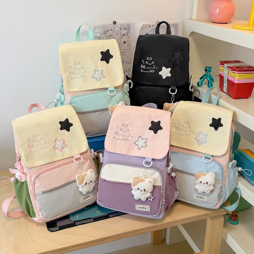 Playful Character-Themed Backpack Bowlift