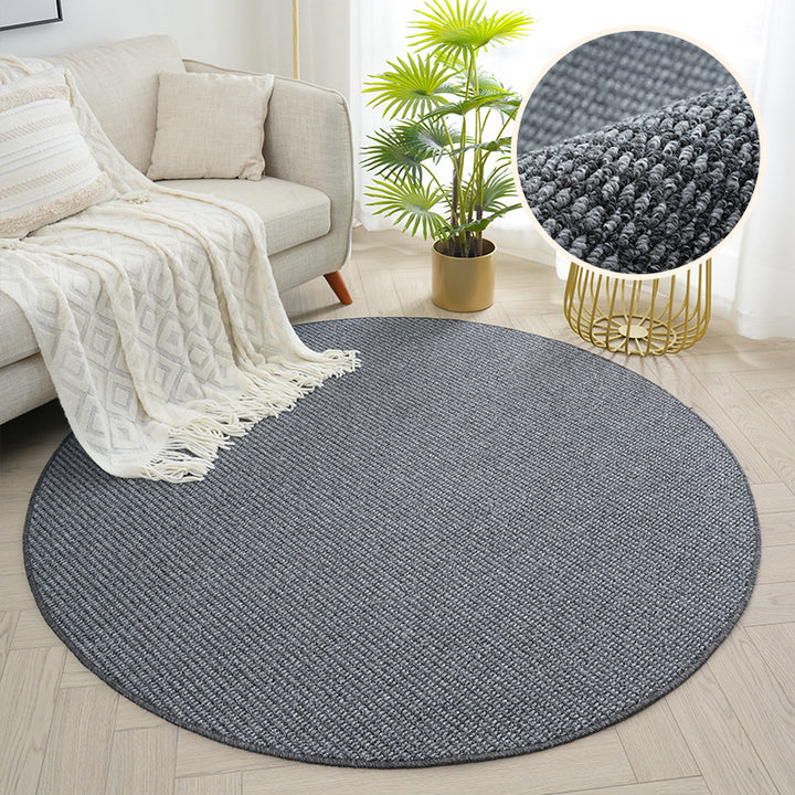 Round Textured Area Rug Bowlift