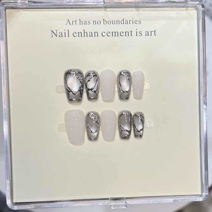 Themed Press-On Nail Art Set with Hello Kitty Designs Bowlift