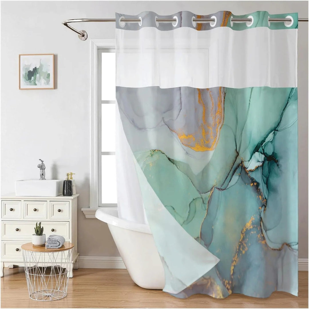 Artistic Floral Shower Curtain Bowlift