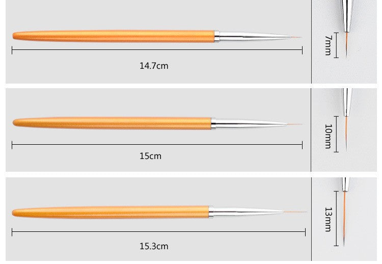 Fine Point Nail Art Detailing Brushes Bowlift