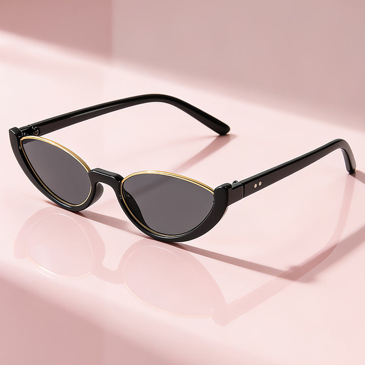 Retro-Inspired Clear Frame Cat Eye Sunglasses Bowlift