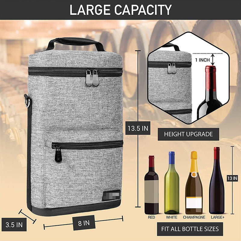 Ladies Insulated Bottle Bag with Extra Storage Bowlift