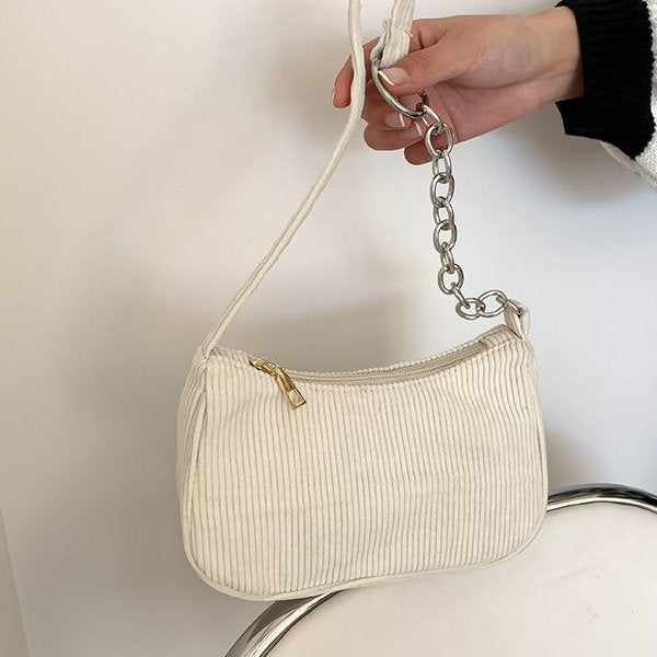 Fashionable Cord Handbag Bowlift