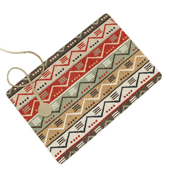 Geometric Patterned Bathroom Mat Bowlift