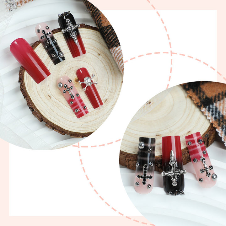 Creative Nail Art Set with Gothic Design Bowlift