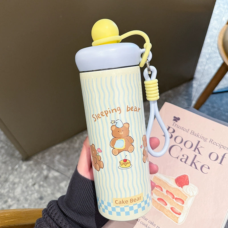 Ladies Animated Drinking Bottle with Sealing System Bowlift