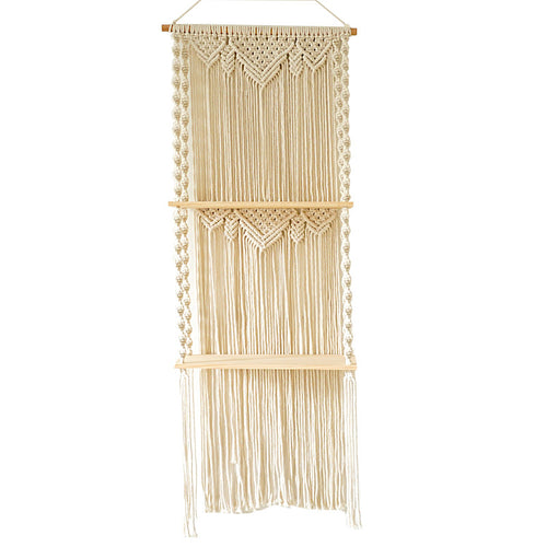 Macramé Wall Hanging Shelf Organizer Bowlift