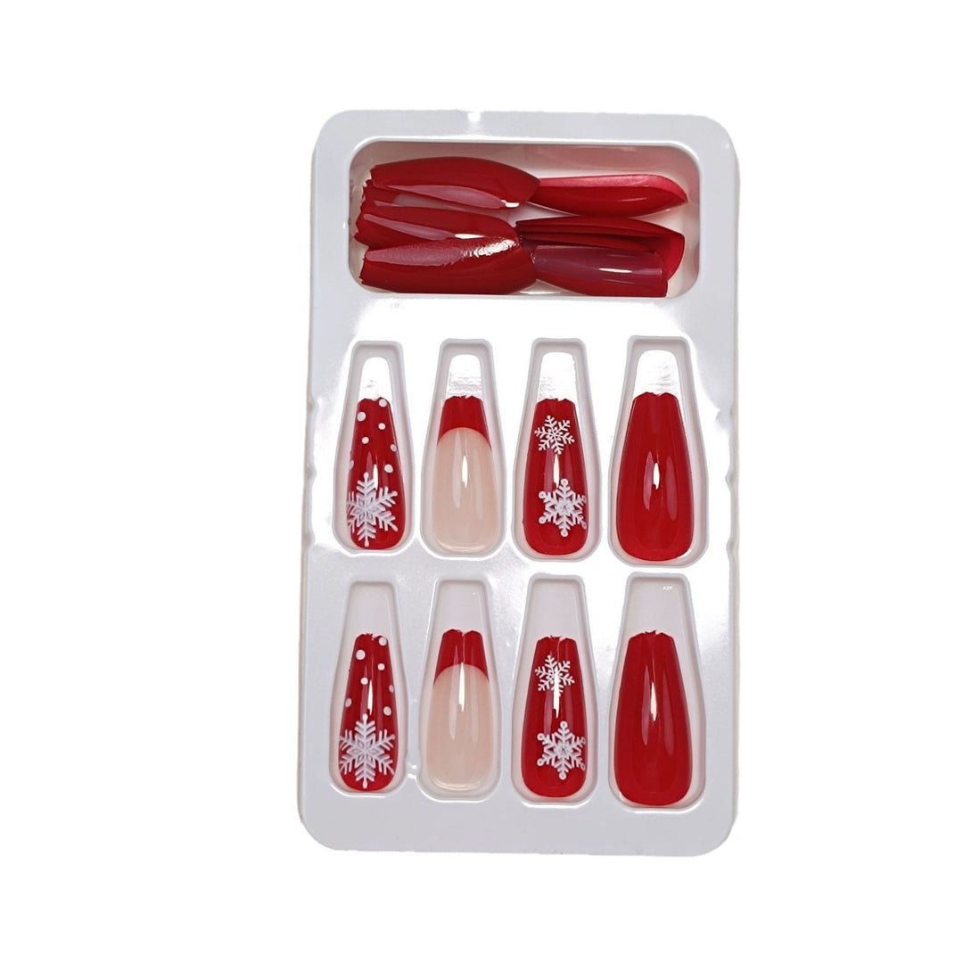 Premium Glossy Glittering Almond-Shaped Press-On Nails Bowlift