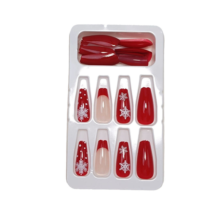 Premium Glossy Glittering Almond-Shaped Press-On Nails Bowlift