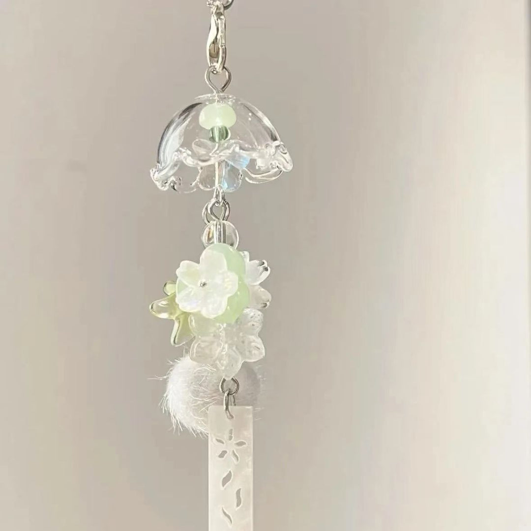Decorative Floral Charm Keychain Bowlift
