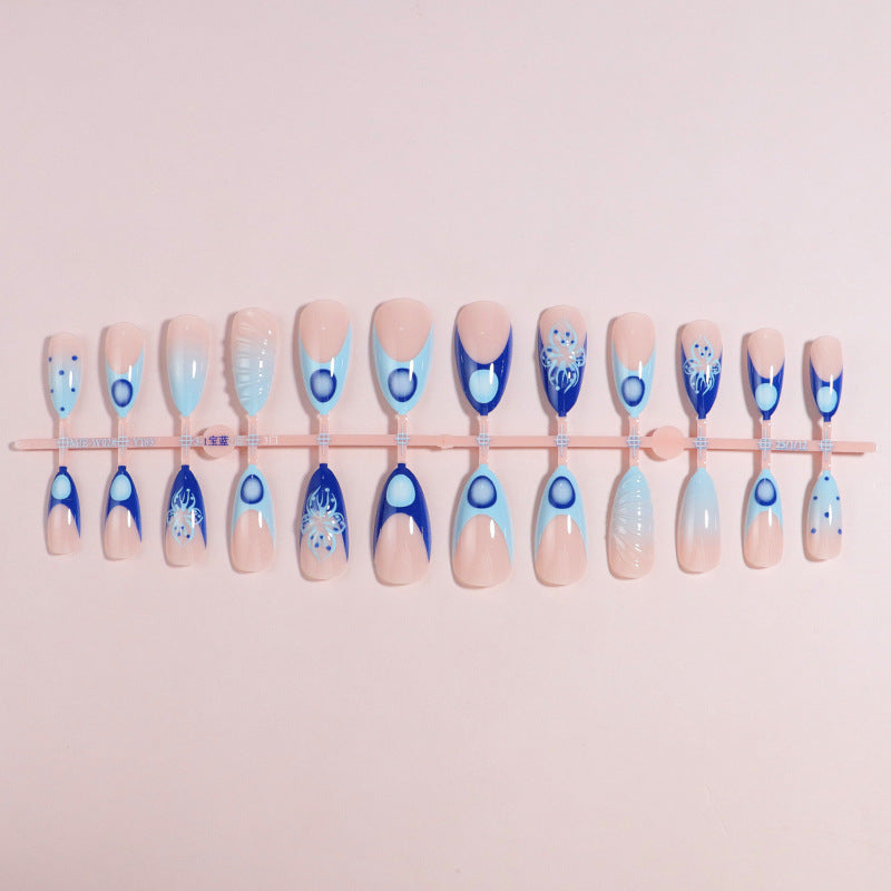 DIY Artistic Press-On Nail Set Bowlift