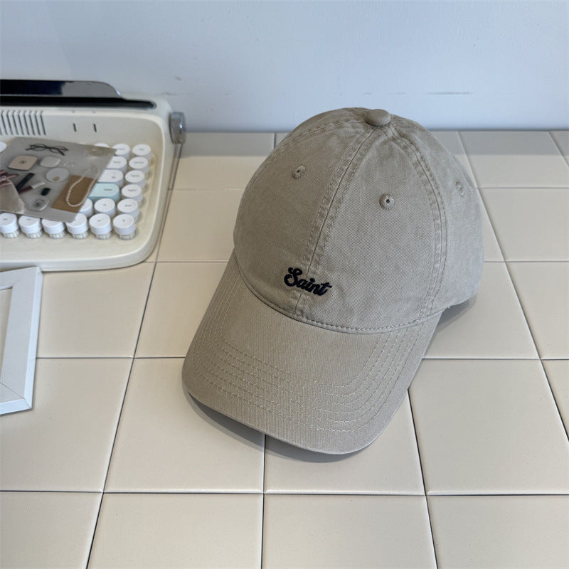 Women's Vintage-Inspired Casual Twill Cap Bowlift