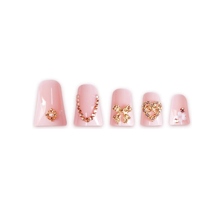 Decorative Rhinestone Nail Extensions Bowlift
