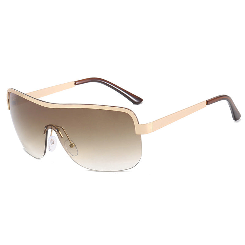 Women's sporty sunglasses in futuristic design with large field of view Bowlift