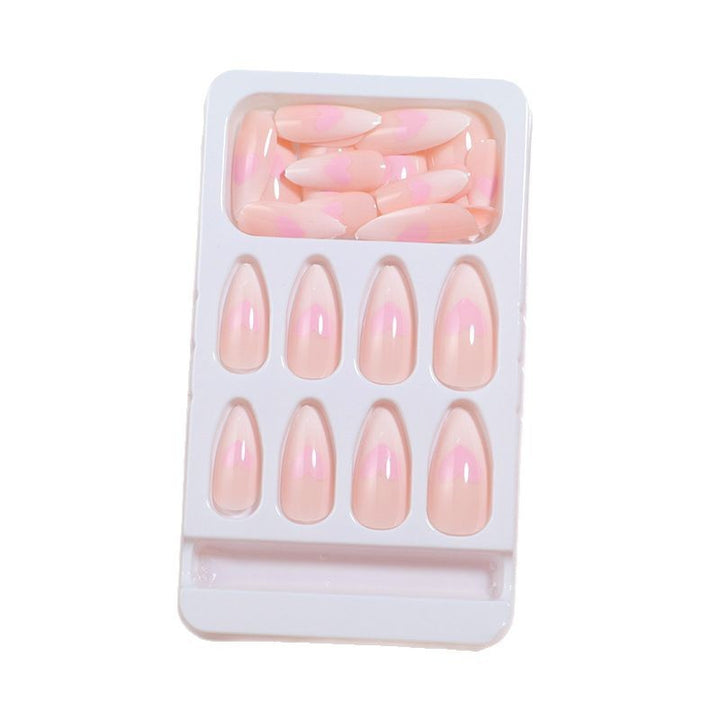 Heart-Accent Press-On Nail Set Bowlift