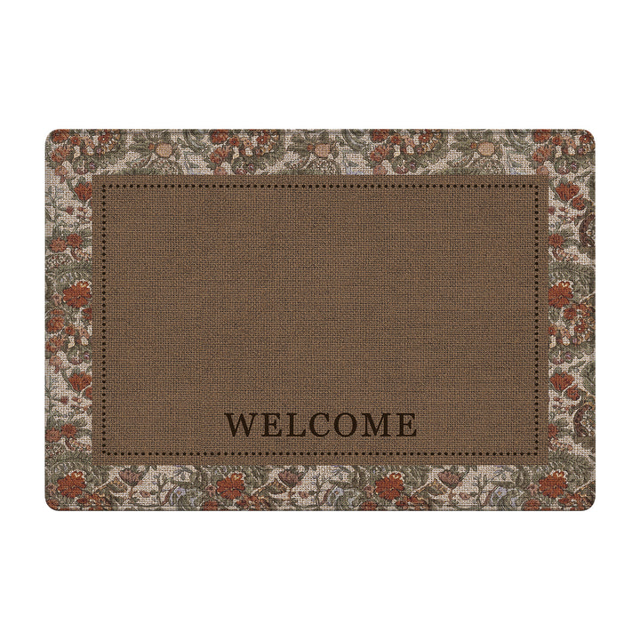 Floral Patterned Entryway Mat Bowlift