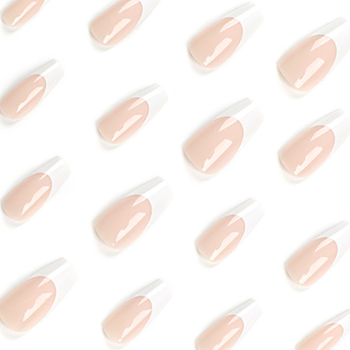 Artful nail extensions with elegant French tips Bowlift