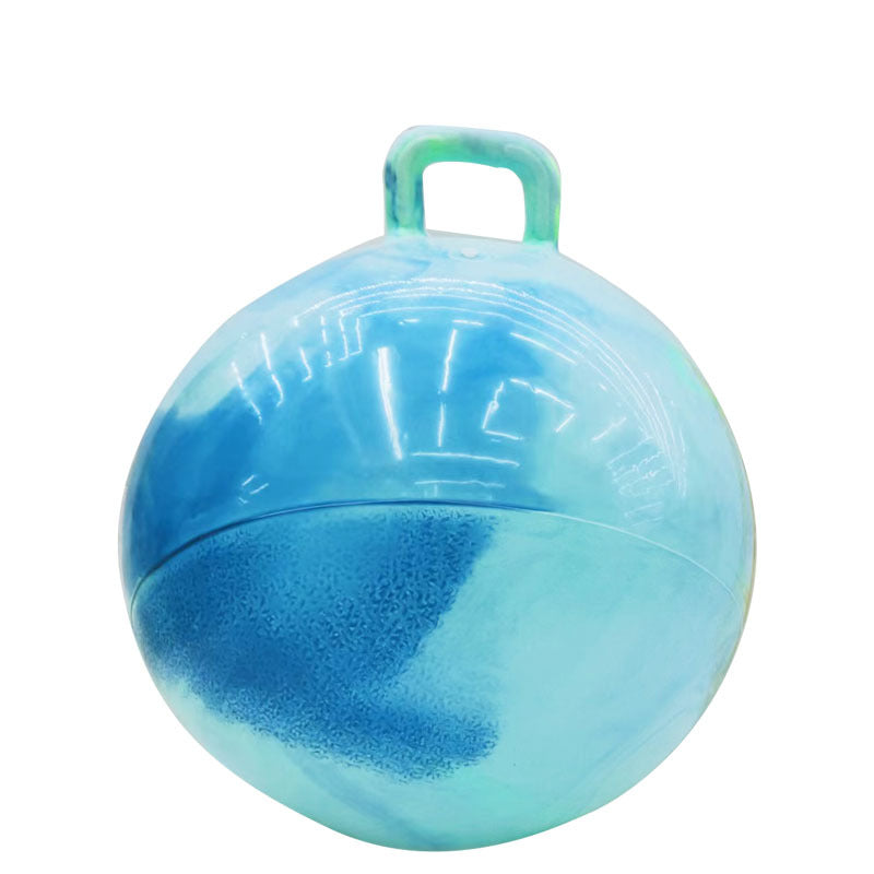 Unisex play ball with ergonomic carrying handle Bowlift
