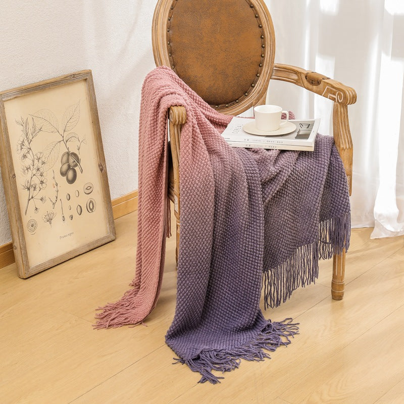 Cozy Knitted Throw Blanket