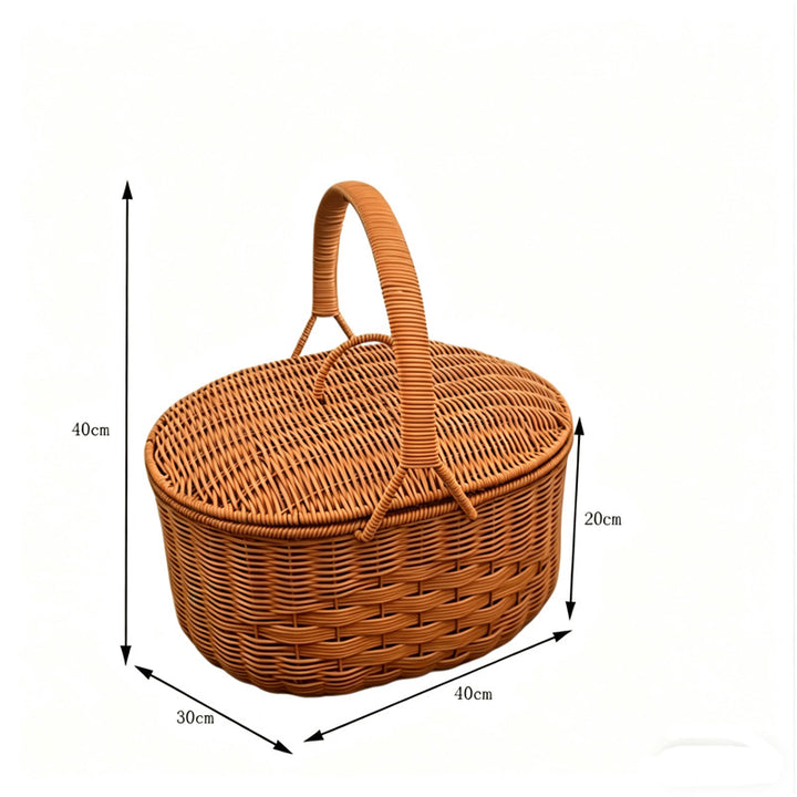 Natural Woven Market Basket Bowlift