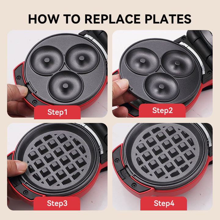 Multifunctional Breakfast Waffle Maker Bowlift