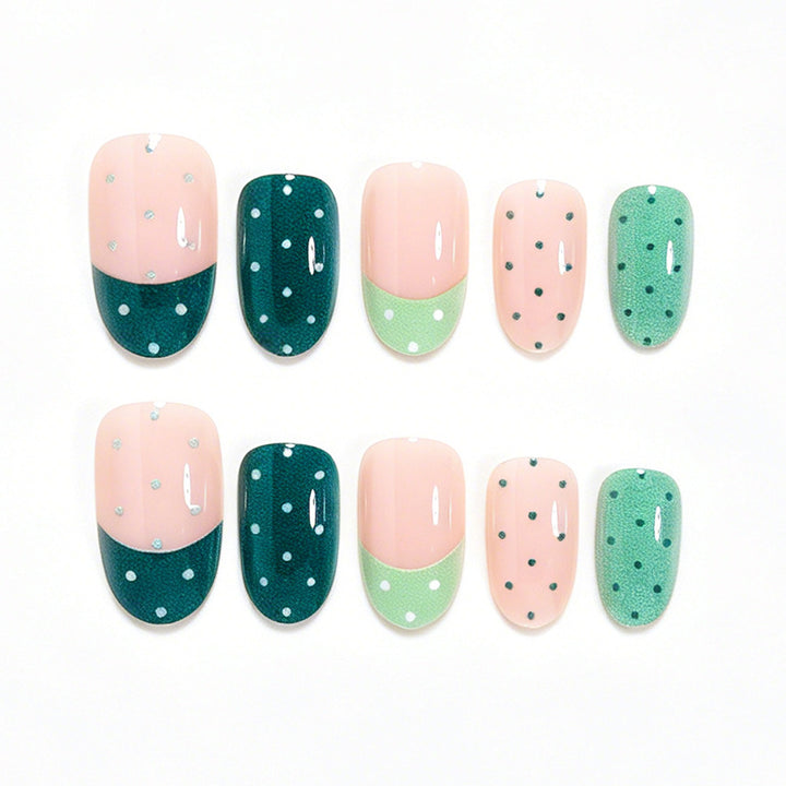 Playful Polka Dot Nail Wraps Bowlift
