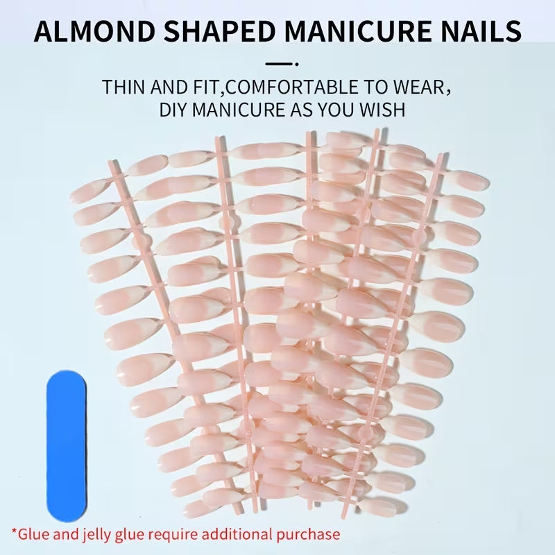 Premium Long-Lasting Almond Shaped Nail Tips Bowlift