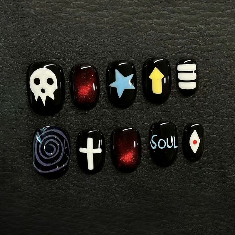Thematic Press-On Nail Art Bowlift