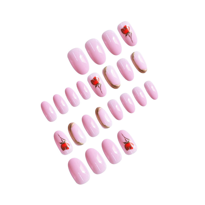 Floral Rose Nail Art Bowlift