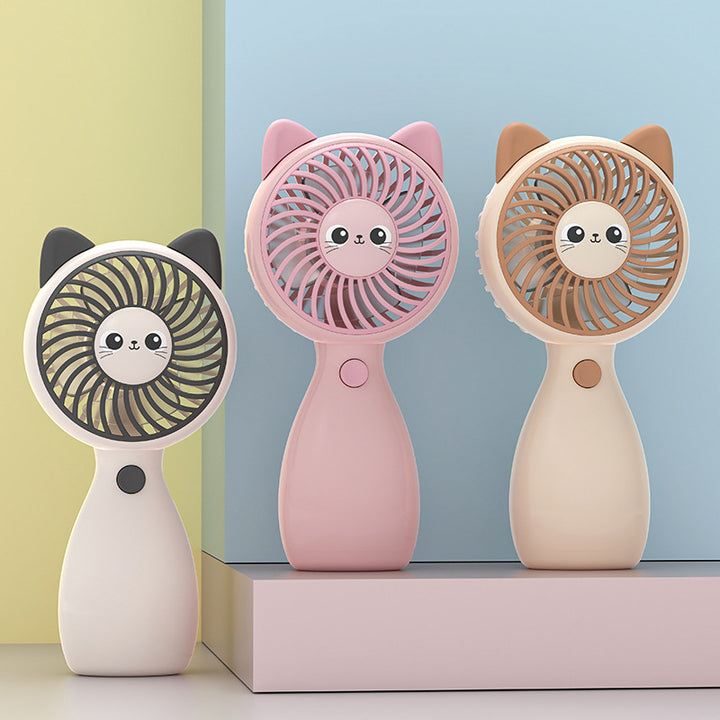 Cute Panda-Themed Handheld Cooling Fan Bowlift