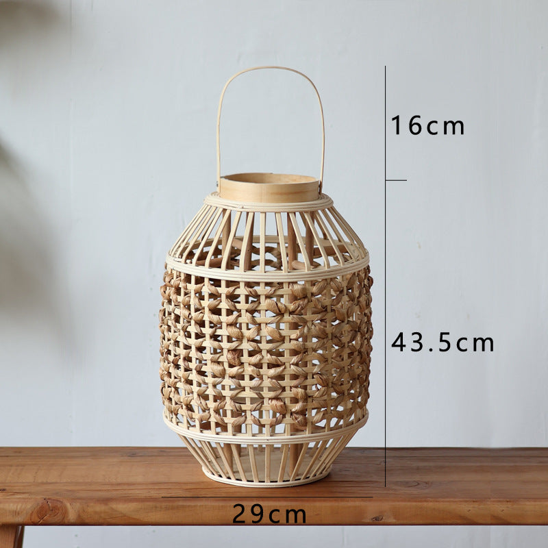 Handcrafted Rattan Lantern Bowlift
