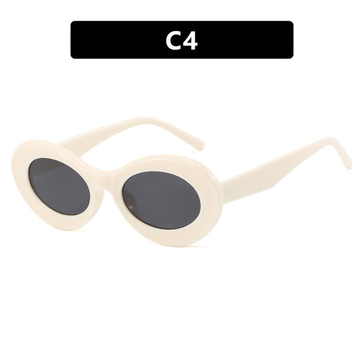 Women's oval sunglasses with modern lenses Bowlift