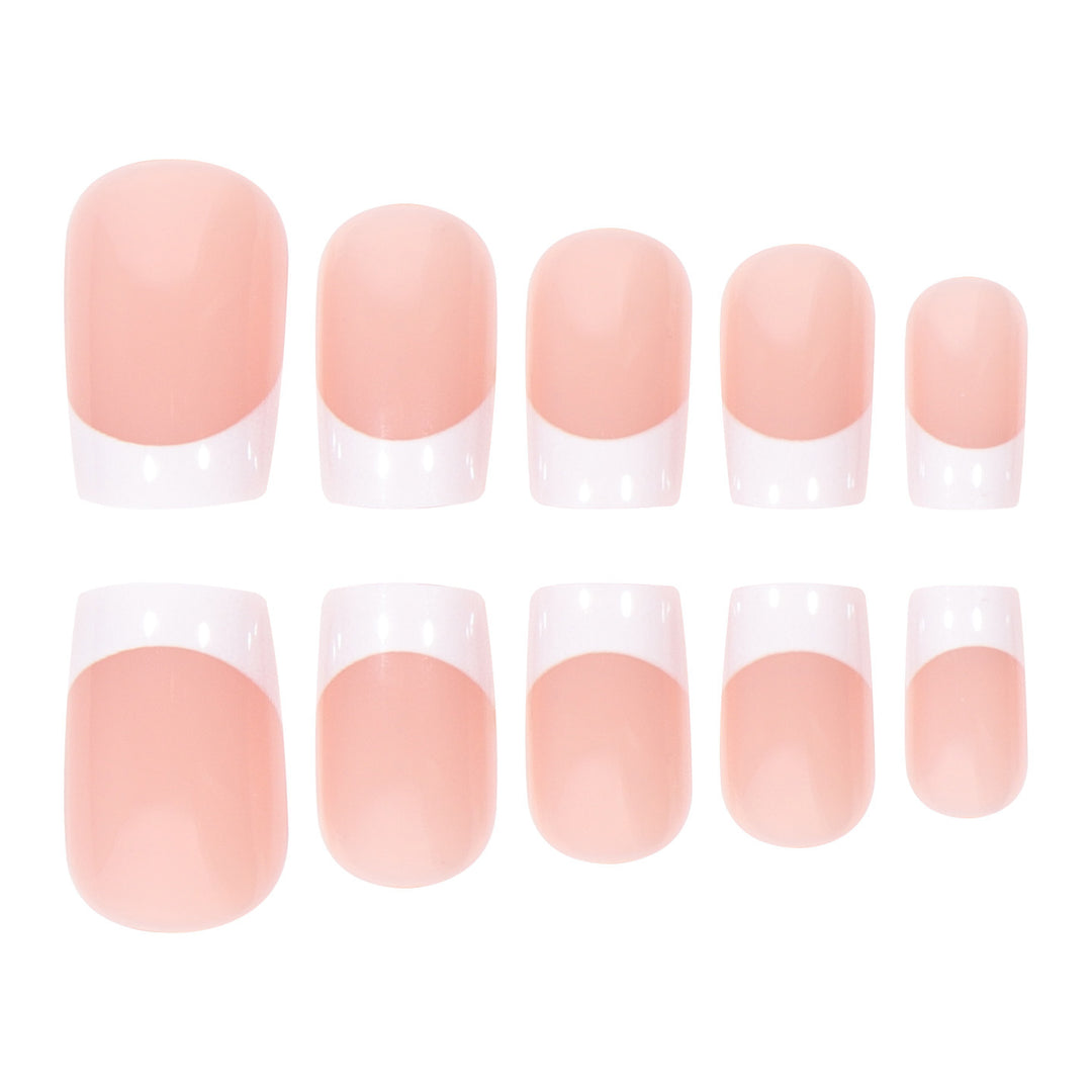 Classic French Tip Press-On Nails Bowlift 1789085679