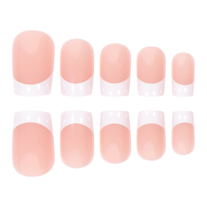 Classic French Tip Press-On Nails Bowlift 1789085679