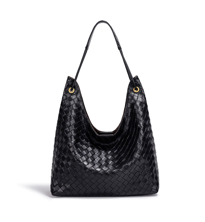 Stylish Woven Hobo Handbag Bowlift